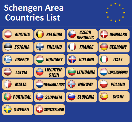 26 nước Schengen